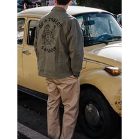 Kapital Japan Retro Washed Loose Multi-Pocket Workwear Jacket Outerwear Unisex Long Sleeve Flip Collar Color Other Mate...