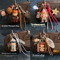 Hirono Shelter Series Car Keychain Blind Box Pendant Bag Decorations Gifts Collectible Toy Trendy Blind Box Gift