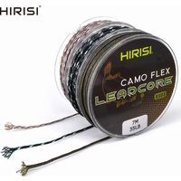 1pcs 35LB 7M Leadcore Carp Fishing Tackle Line Make Carp Hair Rigs 3 Color Braided Lead Line