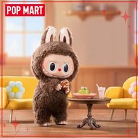 Oryginalny Popmart Labubu V1 V2 V3 The Monsters Macaron Have A Seat Big Into Energy Series Blind Box Vinyl Plush Doll Pendant