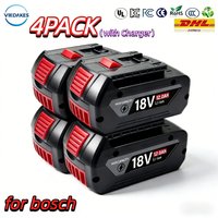 🏅100% 18V 12Ah Rechargeable Battery for Bosch cordless tools BAT618 GBA18V80 18650 high power 5C power battery