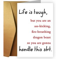 1pc Unique Get Well Soon Gift Idea For Friends,Funny Creative Encouragement Greeting Card For Him Her, Naughty Inspirational Gif