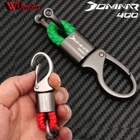 New For Bajaj Dominar 400 Touring 200 250 Pulsar Dominar400 Accessories Motorcycle Metal Braided Rope Keyring Key Chain Keychain