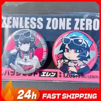 Zenless Zone Zero Game Peripherals Shark Cute Ellen Joe Figure Badge Ellen Joe Figurine Pin Decoration Collection Toys Gifts