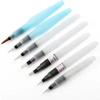Soft Nylon Hair Self-Moisturizing Water Ink Storage Brush Pen Set for Calligraphy Watercolor Painting Drawing Art Supplies