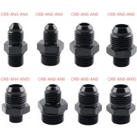 AN4 AN6 AN8 AN10 AN12 AN16 ORB Fuel Line Hose Fitting Male Adapter AN to AN w/ O-Ring