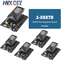 1-5sets 32 Development Board CH340C WiFi+Bluetooth Ultra-Low Power Dual Core 32-DevKitC-32 32 Expansion Board
