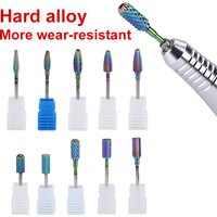 Cuticle Clean Bit Diamond Milling Cutters For Nail Drill Manicure Accessories Electric Mills Burr Grinder Nail Tool Nail Files