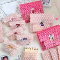 20PCS Pink Love Bubble Bag Bubble Film Bubble Envelope Small Card Cover Gift Packaging Bag Shockproof and Waterproof