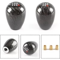 RASTP-Universal 5/6 Speed Racing Carbon Fiber Gear Shift Knob Ellipse Manual Transmission Shifter Lever Knob Handle Knob SFN117