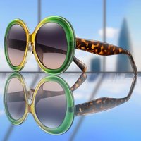 Men and Women's Retro Round Sunglasses Oversized Full Frame Eyewear Beach Fishing Driving Glasses Unisex