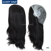 BIO FW-14inches Women Full Head Wig 100% Human Hair Natural Straight Hair Wigs for Women Hair Replacement System Hairpieces Wig