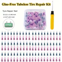 10-84pcs Glue-Free Tubeless Tire Repair Kit - Screw Plug Puncture Fix for Bike/Car/Motorcycle/Scooter, Fast & Easy