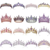 Luxury Rhinestone Crystal Crown Bride Tiaras And Crowns Queen Diadem Pageant Crown Bridal Hair Jewelry Wedding Hair Accessories
