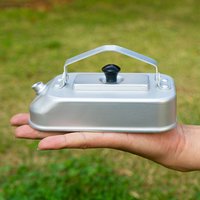 0.3L Camping Tea Kettle Aluminum Alloy Portable Fast Heating Teapot with Handle Outdoor Cookware for Travel Backpacking