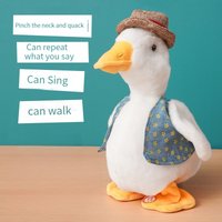 Sprechende Ente, Niedliche Sprechende Ente, Musikalische Plüschpuppe, Plüschtier, Stressabbau, Lustiges Geschenk für Freunde