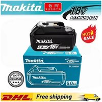 ๐6Ah 100% Original Makita 18V Battery BL1820B Rechargeable Lithium-Ion Battery for Makita 18V Power Tools Replace the battery๐