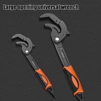 Adjustable Wrench Multifunctional Large Open Pipe Wrench Bathroom Stainless Steel Universal Adjustable Wrench