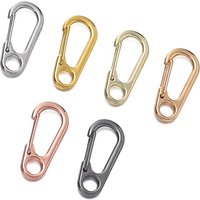 5pcs 14.5x31.5mm Zinc Alloy Lobster Clasp Buckle Keychain Buckles Spring Snap Hooks Keychains Tool Clips