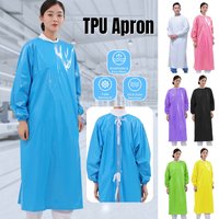 1pc TPU Apron Men Women Work Clothes For Kitchen, Food Factory, Slaughterhouse, Industrial Protective Waterproof Oil Proof Apron