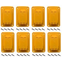 3/8/12pcs Yellow Tool Holder Dock Wall Mount Storage Rack For 12V/20V Wall Mount Drill Holder With Screws
