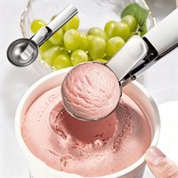 1PC Stainless Steel Ice Cream Scoop Multifunctional Fruit Dessert Ball Spoon Creative Kitchen Gadget Household Goods