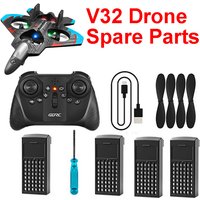 4DRC V32 RC Drone Spare Parts Original 4D-V32 Battery/Remote Control/Blade Propeller/Charging Wire/Screwdriver Accessories