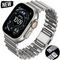 Ocean Magnetic Strap for Apple Watch Ultra 2 3 Band 49mm 9 8 7 45mm 44mm Stainless Steel Bracelet IWatch S10 S11 46mm Wristband