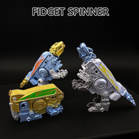 Transforming Dinosaur Fidget Spinner Mechanical Tyrannosaurus Rex Wolf Folding Rotating Hand Spinner Decompression Fidget Toys