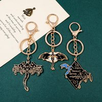 Gothic Fourth Wing Sword Dragon Keychain, Fashionable Retro Design, Backpack Key Pendant for Men and Women, Fashion Accessories