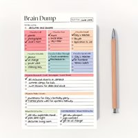 50-page daily planner, high-performance planner, minimalist notebook planning tool, with date planning pages, smooth paper
