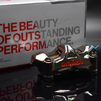 Motorcycle brake CNC caliper GP4RX nickel plated 7075 aluminum alloy 32MM piston 100MM locking point
