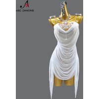 Latin Dance Competition Costume Dancewear Dress 2026 New Party Suit Womens Samba Prom Clothes Girls Stage Evening Praitice Skirt