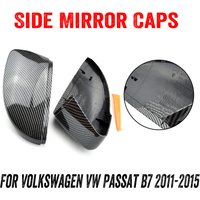 For Volkswagen For VW Passat B7 CC Scirocco MK3 Jetta MK6 EOS Beetle R Black Side Wing Rearview Mirror Cover Trim Caps Case