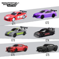 Turbo Racing 1:76 C71 C72 C73 C74 C75 RTR Flat Running Toys on Road RC Car Proportional Remote Control Toys for Adults