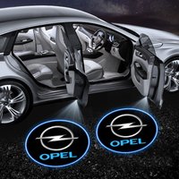 Car Door Welcome Light Car Logo Projector LED auto Badge rescue For Opel Ampera Corsa Astra Crossland Crossland-X Mokka Cascada