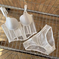 Hot Sale French Style Vest Bra Women Soft Underwire Thin Anti-Sagging Lift Support Small Bust Comfort Intimates