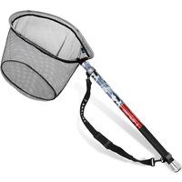 SANLIKE 5m 6m 7m 8m Portable Fishing Net Telescopic Carbon Fiber Rod Fishing Dip Net Handle Camouflage Fishing Dip Net Pole Set