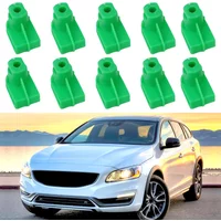 10Pcs Car Rear Bumper Trim Fastener Clips For Volvo V40 S60 XC40 XC60 XC90 C70 S90 V90 Bumper Trim Plastic Retaining Nuts