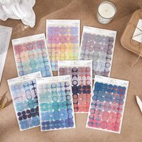 1pack/120Pcs Color Dot Stickers, Basic Round Pattern, Minimalist Journal Decor