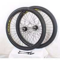 26 Inch Mountain Bike Wheel MTB Disc Brake Front Rear Wheelset Aluminum Alloy Rotary Cassette Hub With Non-slip Durable Tire