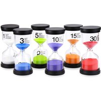 1pcs 1/3/5/10/15/30 Hourglass Minutes Sand Watch Sandglass Timer Watch Clock Gift Children Sand Timer Hour Home Decoration
