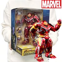 26cm LED ZD Original Iron Man Hulkbuster MK44 Thanos Anniversary Memorial Collect Model Action Figure Toys Gift