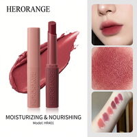 Herorange Rich Velvet Matte Slim Lipstick Non Drying Transfer Proof Brighten Skin Tone Daily Commute Date