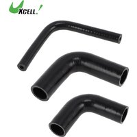 UXCELL 90 Degrees Elbow Coupler Silicone Hose 6/8/10/13/16/19/22/25/28/30/32/35mm ID Air Intake Pipe Radiator Coolant Tube Black