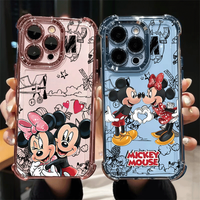 Mickey Minnie Mouse Couple Case For Samsung Galaxy S26 Ultra S25 S24 S23 S22 S21 Ultra Plus FE A57 5G Shockproof Disney Cover