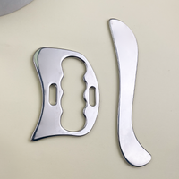2cs stainless steel fascia knife, portable and practical myofascial release knife guasha soft tissue release tool, suitable for