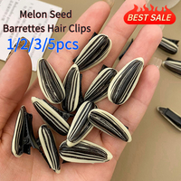 Simulation Food Hairpins Creative Personality Melon Seed Barrettes Hair Clips Funny Food Hairgrips Hair Accessories Hair Pins