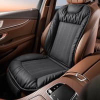 Summer Car Seat Cushion Premium Nappa Breathable Leather Seat Cover Ergonomic Support Universal Fit Sedan SUV Truck