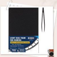 Light Leak Proof Sponge Foam Film Camera Replacement Light Seal Foam with Tongs for 120 135 Film Camera